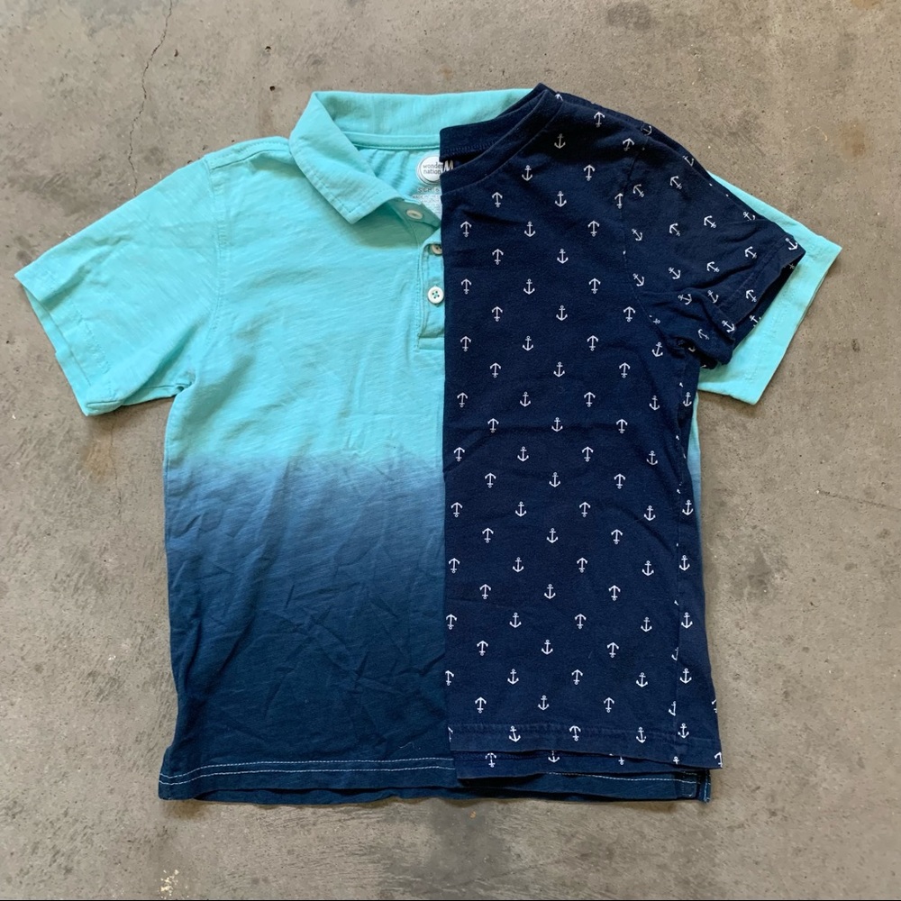 BOYS wonder nation polo with h&m t-shirt